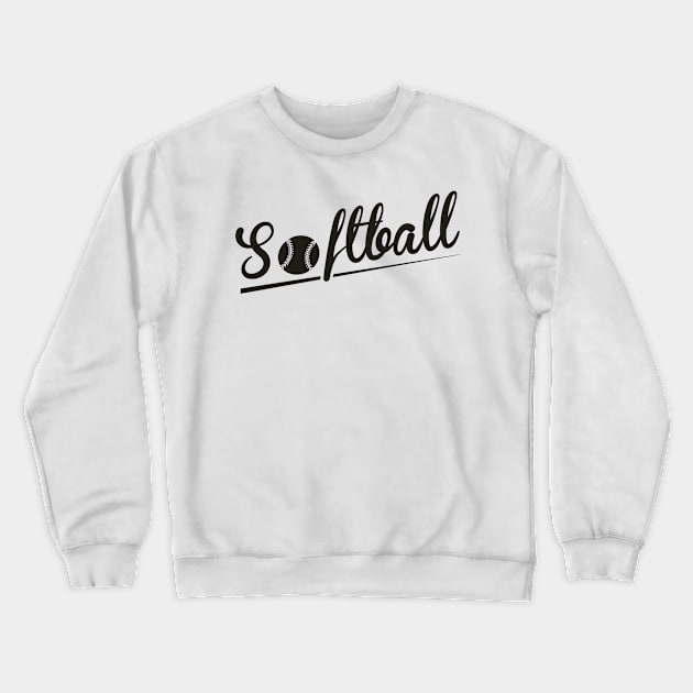 Softball Crewneck Sweatshirt by nektarinchen